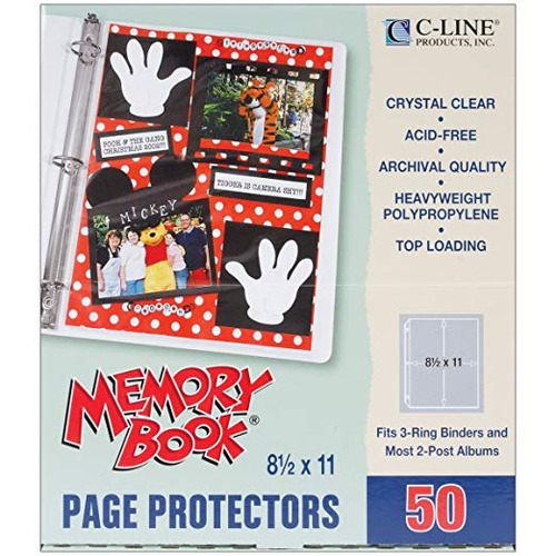 C-line Memory Book 11 X 8,5 Pulgadas De Recuerdos De Los Pro