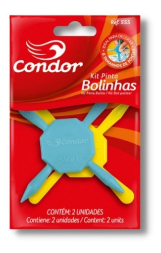 Kit Pinta Bolinhas Pinta Puntos Puntillismo Condor *2 Unid.