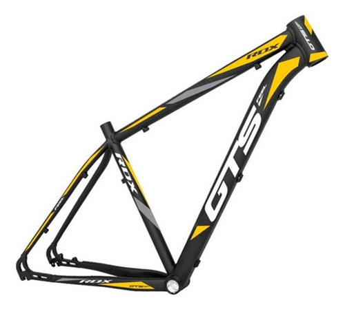 Quadro Bicicleta Aro 29 Alumínio Gts Rdx Freio A Disco Cor Preto/amarelo Tamanho Del Quadro 19