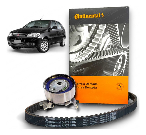 Kit Correia Dentada+tensor Continental Onix 1.0 1.4 Gm Ct686