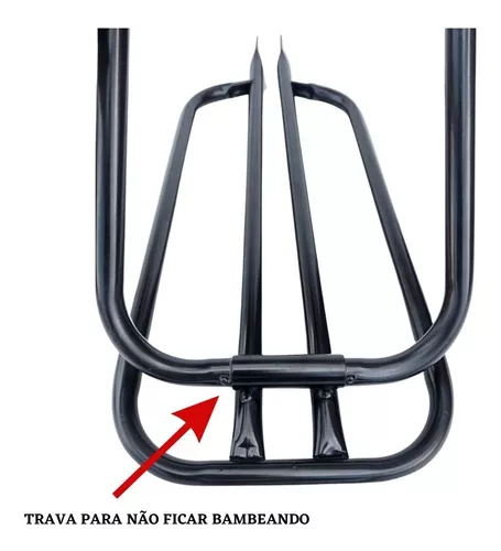 Garupa Reta +banco Cairu+placa De Bike Merco Sul