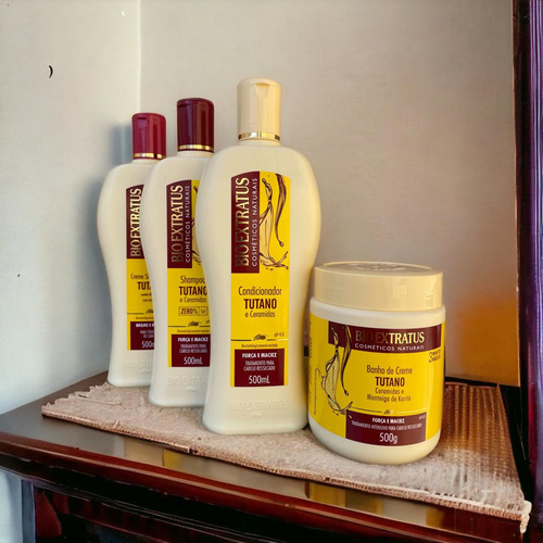 Kit 1 Shamp 1 Creme Silicone 1 Cond.1 Bho Creme Tutano 500ml