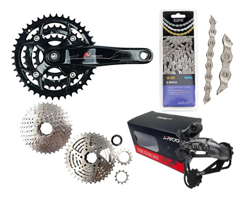 Kit Transmision Bicicleta Mtb 3x9 Velocidades Shimano Hg
