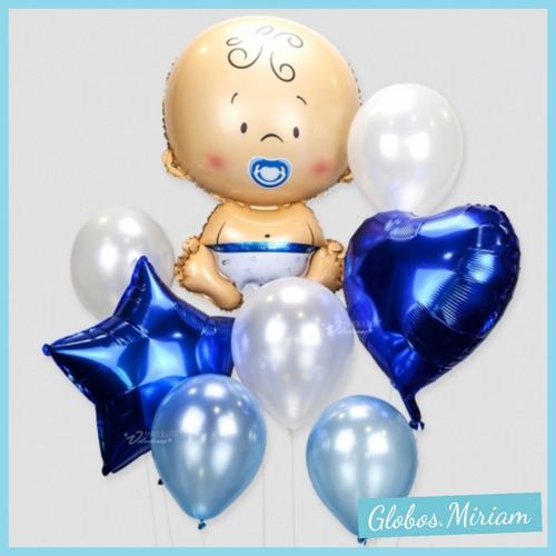 Combo Globos Baby Shawer Bautismo