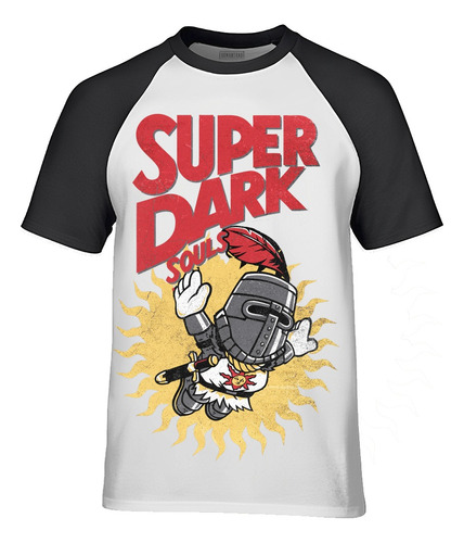 Playera Super Dark Souls Manga Ranglan Corta Solaire