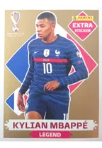Comprar Figurita Kylian Mbappé Extra Sticker Legend Qatar 2022 Oro