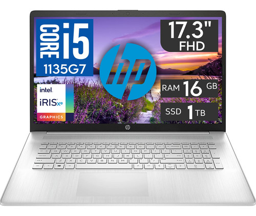 Laptop Hp 17 Core I5 11335g7 Ram 16gb Ssd 1tb 17.3  + Mouse