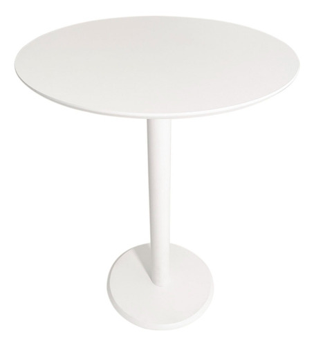 Mesa Lateral Auxiliar Redonda De Laca 50 Cm - 3 Cores