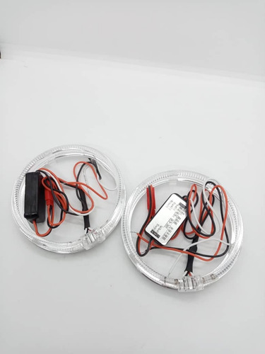 X2 Anillos Luz Led Circular Universal Ojos Ángel Rojo