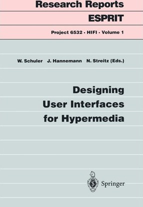 Libro Designing User Interfaces For Hypermedia - Wolfgang...