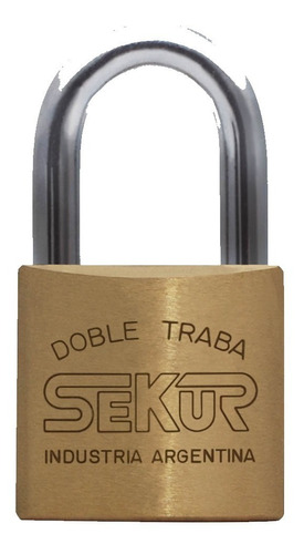 Candado Sekur Bronce Doble Traba A Bolilla - Standard 31mm