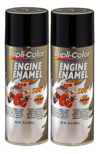 Dupli-color De1613 Esmalte Motor Negro Brillante Aerosol 12