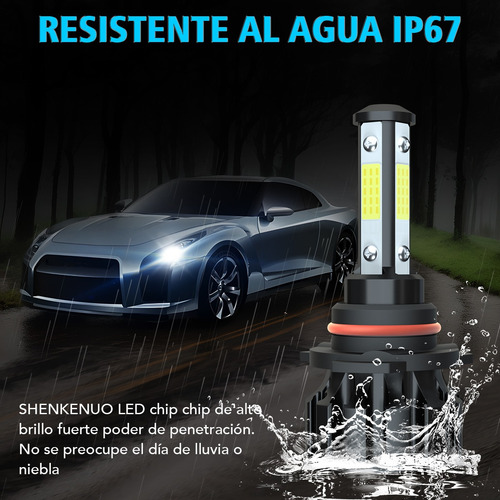 Para Nissan Quest 2004-2009 6000k Led Faro + Luz Antiniebla