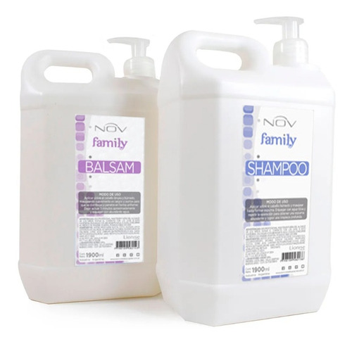 Combo Shampoo Y Balsam Acondicionador Nov Family X 1900  