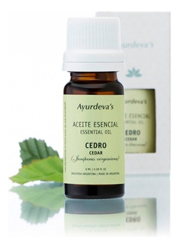 Aceite Esencial De Cedro Ayurdeva's 100% Puro Y Natural