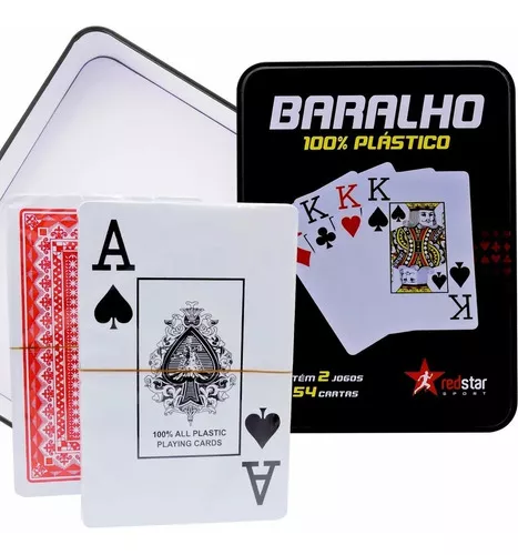 Jogo de Baralho com 54 Cartas - Lar&Lazer