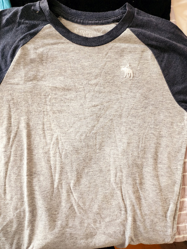 Lote 4 Remeras Talle 10 Años Adidas Abercrimbie Grisino A+ (Usado)