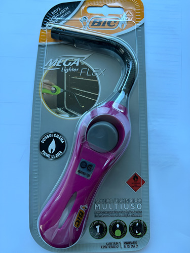 Encendedor Mega Lighter Flex Bic Hogar Chispero Cocina X1u