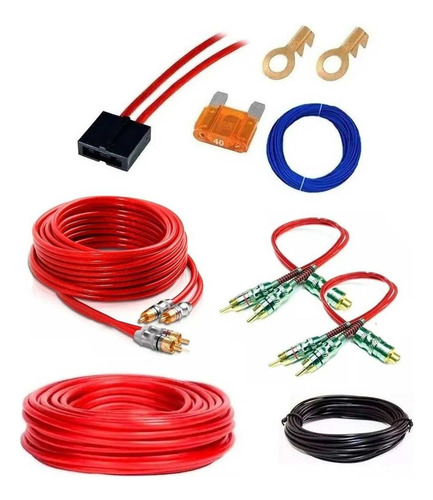 Kit Instalação Som Automotivo Módulo Em 1200w Rms 100% Cobre