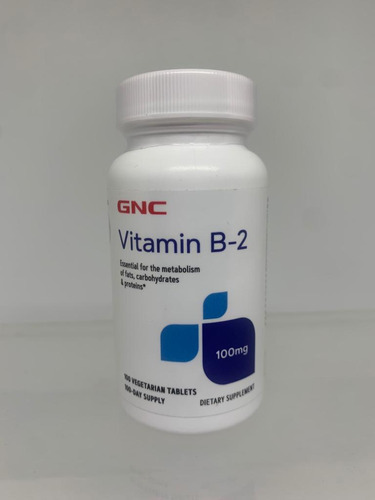 2024 * B2 100mg - 100 Uds Gnc Sabor Sin sabor