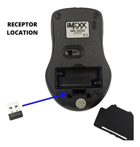 Imagen 3 de 4 de Mouse Inalambrico Usb Alta Precision Pc Laptop Raton Computa