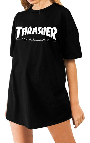 Remeron Thrasher Mujer Magazine Remera Skate Logo 3