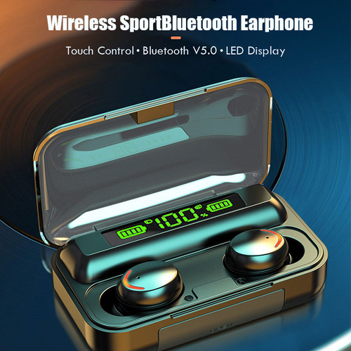 - Audífonos Inalámbricos Deportivos Bluetooth V5.0 Led