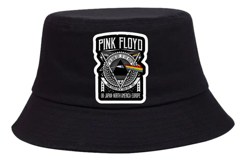 Gorro Pesquero Pink Floyd Rock Sombrero Bucket Hat Black