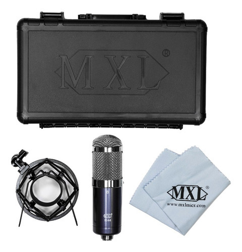 Microfone De Fita Mxl R-144 Ribbon Com Shockmount E Maleta Cor Azul