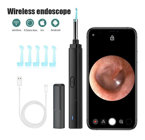 Endoscopio Visual Ear Pick Wifi Cámara Hd Usb