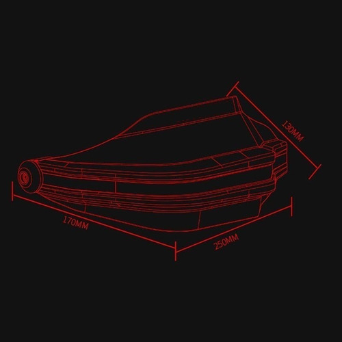 Imagen 8 de 10 de Cubrepuños Led Motocicleta Protectores Manos Cubre Manos