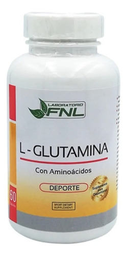 L - Glutamina Fnl 500 Mg 60 Capsulas FNL Regeneración Muscular