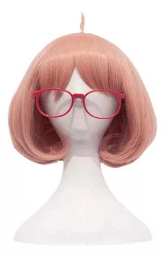 Anime Kyoukai No Kanata Kuriyama Mirai Pink Cosplay Wigs