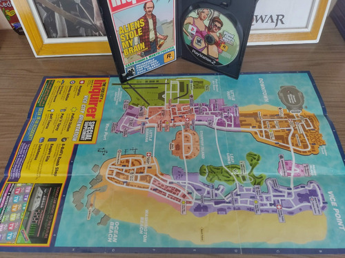 Gta: Vice City Stories Original Com Mapa Item De Coleção Usa (Recondicionado)