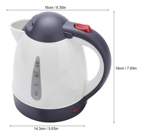 Calentador De Agua Portátil Kettle De 1000 Ml Y 12 V Para Vi