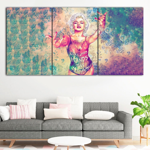 Cuadros Tríptico Marilyn Monroe (120x60 Cm)