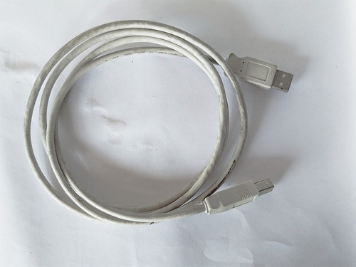 Cable Para Conectar Impresora A Puerto Usb Color Gris, Usado