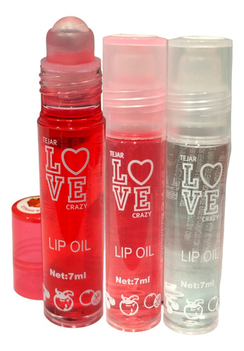 Labial Brillo Roll On Lip-oil - Tejar Love - Combo X 3 Unds