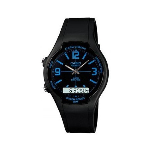 Reloj Casio Aw90 Doble Hora Alarma Unisex 100% Original