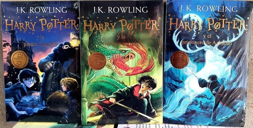 3x1 Libros Harry Potter P. Filosofal + C. Secreta + Azkaban