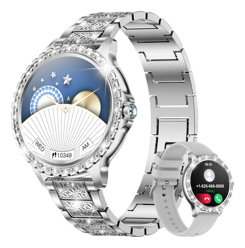 Reloj Inteligente De Mujer Llamada Bluetooth Diamond Band