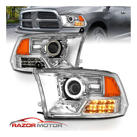 [led Halo] 2009-2017 Dodge Ram 1500 2500 3500 Chrome Pro Rzk