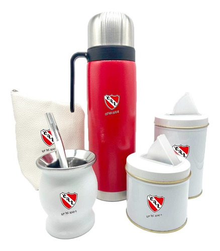 Excelente Set Matero Con Funda Para Mate Independiente