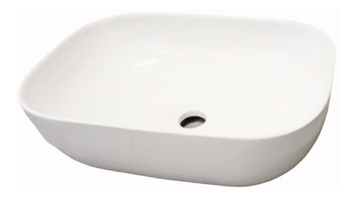 Imagen 3 de 5 de Bacha De Apoyo Blanca De Loza 46 X 33cm Porcelana Sanitaria