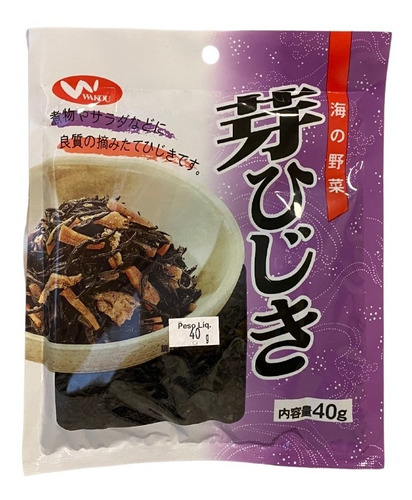 Alga Marinha Me Hijiki 40g Wakou Importado Japão