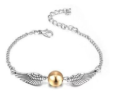 Imagen 1 de 1 de Pulsera Snitch Dorada Harry Potter