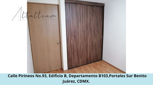 Se Vende Casa En Calle Pirineos No.93, Edificio B, Departamento B103,portales Sur Benito Juárez, Cdmx. Pds31-di