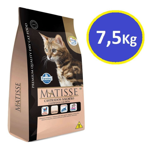 Imagen 1 de 3 de Matisse Gato Adulto Castrado Salmon 7,5 Kg + Regalo + Envio!
