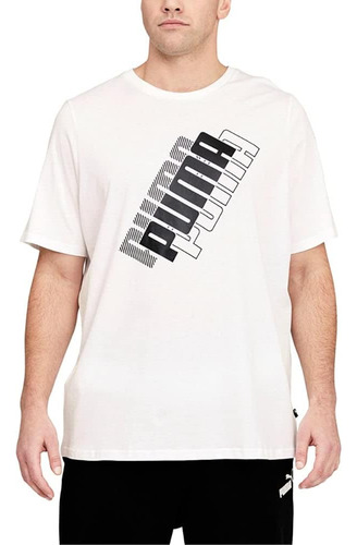 Puma Big & Tall Power Logo Tee Puma Branco 2xb