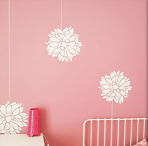 Stencil Flor Crisantemo Deco 50x60cm Flr1001 Noreste Ideas